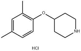 4-(2,4-Dimethylphenoxy)piperidine hydrochloride Struktur