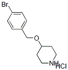 4-[(4-Bromobenzyl)oxy]piperidine hydrochloride Struktur