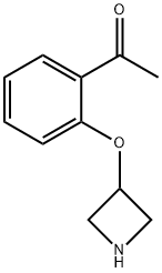 1-[2-(3-Azetidinyloxy)phenyl]-1-ethanone Struktur