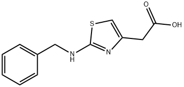 (2-Benzylamino-thiazol-4-yl)-acetic acid Struktur