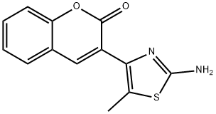 3-(2-Amino-5-methyl-thiazol-4-yl)-chromen-2-one Struktur