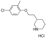 3-[2-(4-Chloro-2-methylphenoxy)ethyl]piperidinehydrochloride Struktur