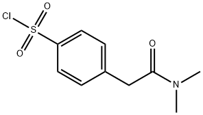 4-Dimethylcarbamoylmethyl-benzenesulfonyl chloride Struktur