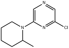 2-Chloro-6-(2-methyl-1-piperidinyl)pyrazine Struktur