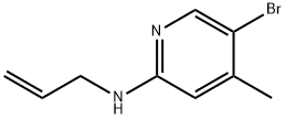 N-Allyl-5-bromo-4-methyl-2-pyridinamine Struktur