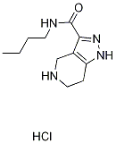 N-Butyl-4,5,6,7-tetrahydro-1H-pyrazolo[4,3-c]-pyridine-3-carboxamide hydrochloride Struktur