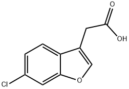 (6-Chloro-benzofuran-3-yl)-acetic acid Struktur