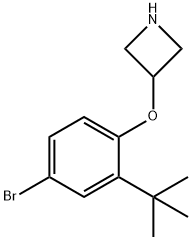 3-[4-Bromo-2-(tert-butyl)phenoxy]azetidine Struktur