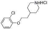 4-[2-(2-Chlorophenoxy)ethyl]piperidinehydrochloride Struktur