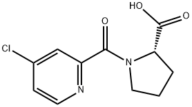 1-[(4-Chloro-2-pyridinyl)carbonyl]proline Struktur