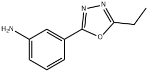 3-(5-Ethyl-[1,3,4]oxadiazol-2-yl)-phenylamine Struktur