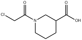 1-(2-Chloroacetyl)-3-piperidinecarboxylic acid Struktur