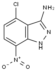 4-Chloro-7-nitro-1H-indazol-3-amine Struktur