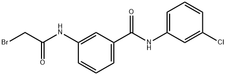 3-[(2-Bromoacetyl)amino]-N-(3-chlorophenyl)-benzamide Struktur