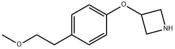 3-Azetidinyl 4-(2-methoxyethyl)phenyl ether Struktur