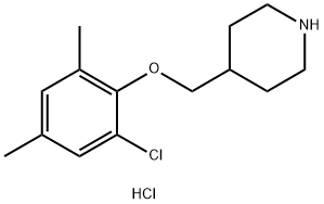 4-[(2-Chloro-4,6-dimethylphenoxy)methyl]-piperidine hydrochloride Struktur