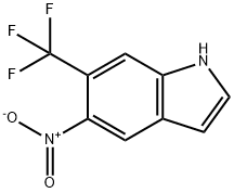 5-Nitro-6-(trifluoromethyl)-1H-indole Struktur