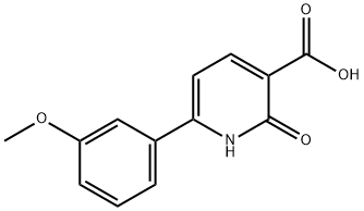 6-(3-Methoxy-phenyl)-2-oxo-1,2-dihydro-pyridine-3-carboxylic acid Struktur