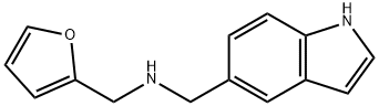 1-(2-furyl)-N-(1H-indol-5-ylmethyl)methanamine Struktur