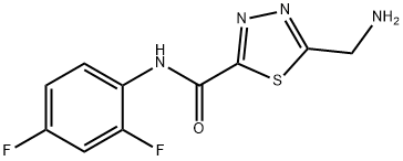 1,3,4-thiadiazole-2-carboxamide, 5-(aminomethyl)-N-(2,4-di Struktur