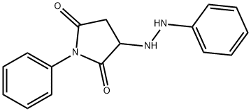 1-Phenyl-3-(2-phenylhydrazino)pyrrolidine-2,5-dione Struktur