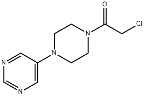 5-[4-(Chloroacetyl)piperazin-1-yl]pyrimidine Struktur