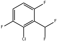 2-Chloro-3-(difluoromethyl)-1,4-difluorobenzene Struktur