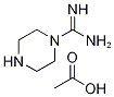 Piperazine-1-carboxamidinium acetate Struktur