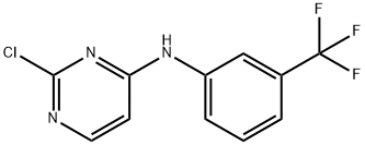 2-Chloro-N-[3-(trifluoromethyl)phenyl]pyrimidin-4-amine Struktur