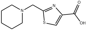 Sodium 2-(piperidin-1-ylmethyl)-1,3-thiazole-4-carboxylate Struktur