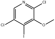 2,5-Dichloro-4-iodo-3-methoxypyridine Struktur