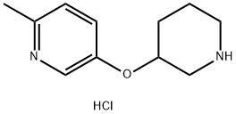 6-Methyl-3-pyridinyl 3-piperidinyl ether dihydrochloride Struktur