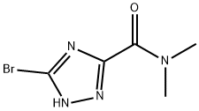 3-Bromo-N,N-dimethyl-1H-1,2,4-triazole-5-carboxamide Struktur