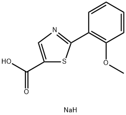 Sodium 2-(2-methoxyphenyl)-1,3-thiazole-5-carboxylate Struktur