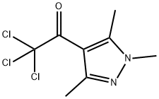 2,2,2-Trichloro-1-(1,3,5-trimethyl-1H-pyrazol-4-yl)ethanone Struktur