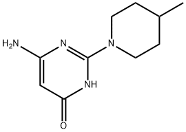 6-Amino-2-(4-methylpiperidin-1-yl)pyrimidin-4(3H)-one Struktur