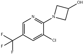 1-[3-Chloro-5-(trifluoromethyl)pyridin-2-yl]-azetidin-3-ol Struktur