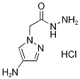 2-(4-Amino-1H-pyrazol-1-yl)acetohydrazide hydrochloride Struktur