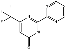 2-(Pyrimidin-2-yl)-6-(trifluoromethyl)-pyrimidin-4-ol Struktur