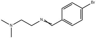 N'-[1-(4-Bromo-phenyl)-meth-(E)-ylidene]-N,N-dimethyl-ethane-1,2-diamine Struktur