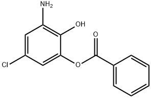 3-Amino-5-chloro-2-hydroxyphenyl-benzenecarboxylate Struktur