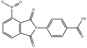 4-(4-Nitro-1,3-dioxo-1,3-dihydro-2H-isoindol-2-yl)benzoic acid Struktur