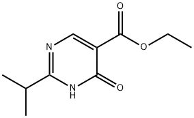 Ethyl 4-hydroxy-2-isopropylpyrimidine-5-carboxylate Struktur