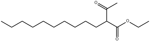 Ethyl 2-acetyldodecanoate Struktur