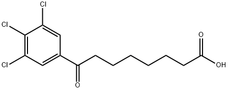 8-(3,4,5-Trichlorophenyl)-8-oxooctanoic acid Struktur