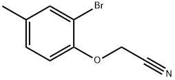 (2-Bromo-4-methylphenoxy)acetonitrile Struktur