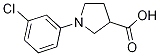 1-(3-CHLOROPHENYL)PYRROLIDINE-3-CARBOXYLICACID Struktur