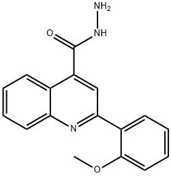 2-(2-METHOXYPHENYL)QUINOLINE-4-CARBOHYDRAZIDE Struktur