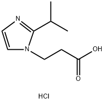 3-(2-ISOPROPYL-IMIDAZOL-1-YL)-PROPIONIC ACIDHYDROCHLORIDE Struktur