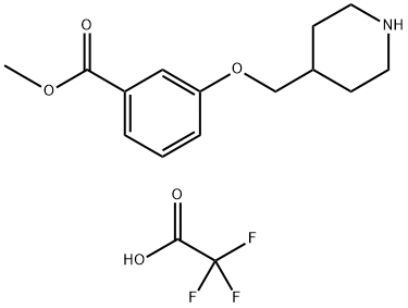 4-{[3-(TRIFLUOROMETHYL)PHENOXY]METHYL}PIPERIDINEHYDROCHLORIDE Struktur